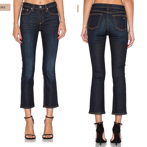 Rag & Bone High Waist 10” Inch Crop/Jean/Denim